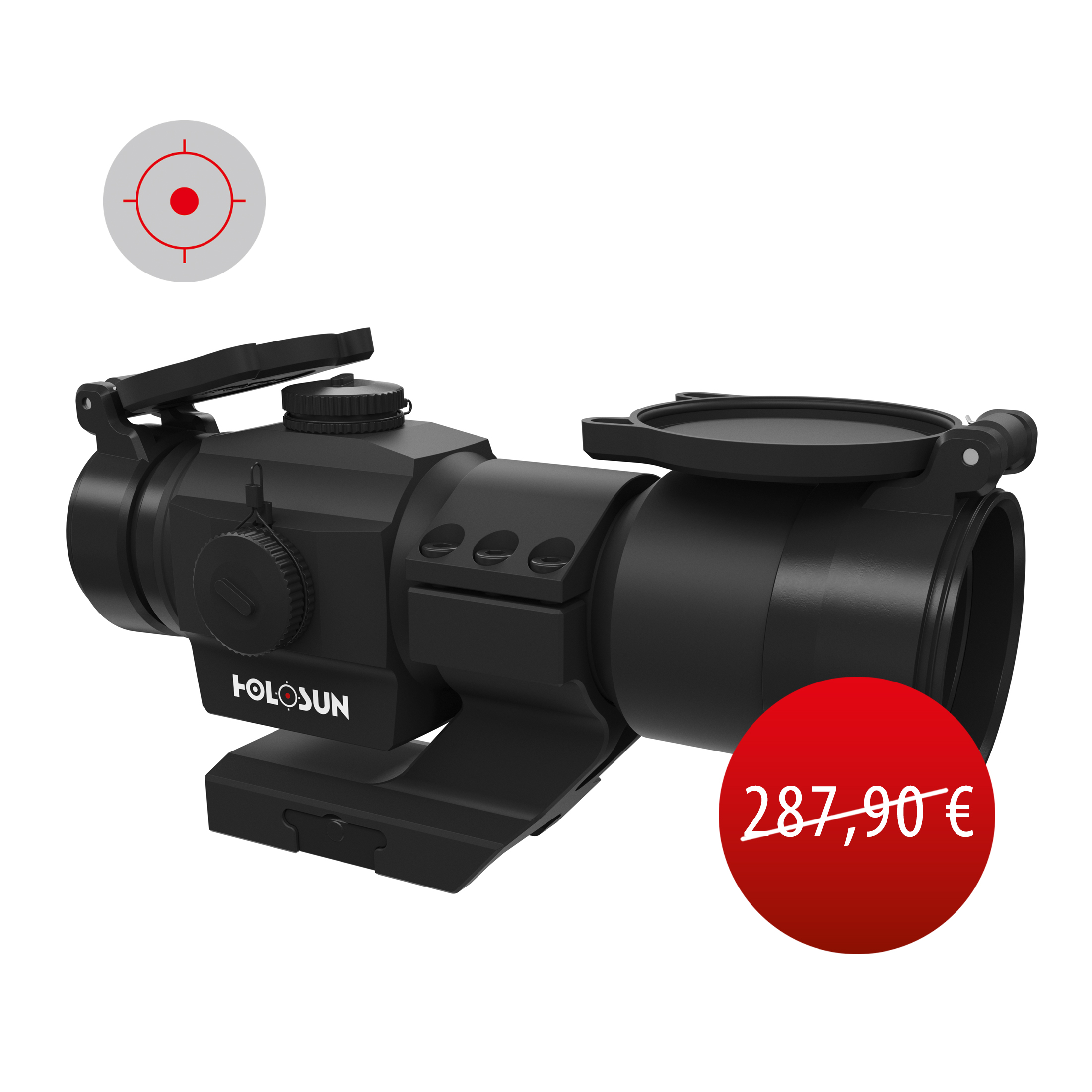 Werksüberholtes Holosun Kreispunktvisier HS506*werksüberholtes Vorführmodell, es können Monta…