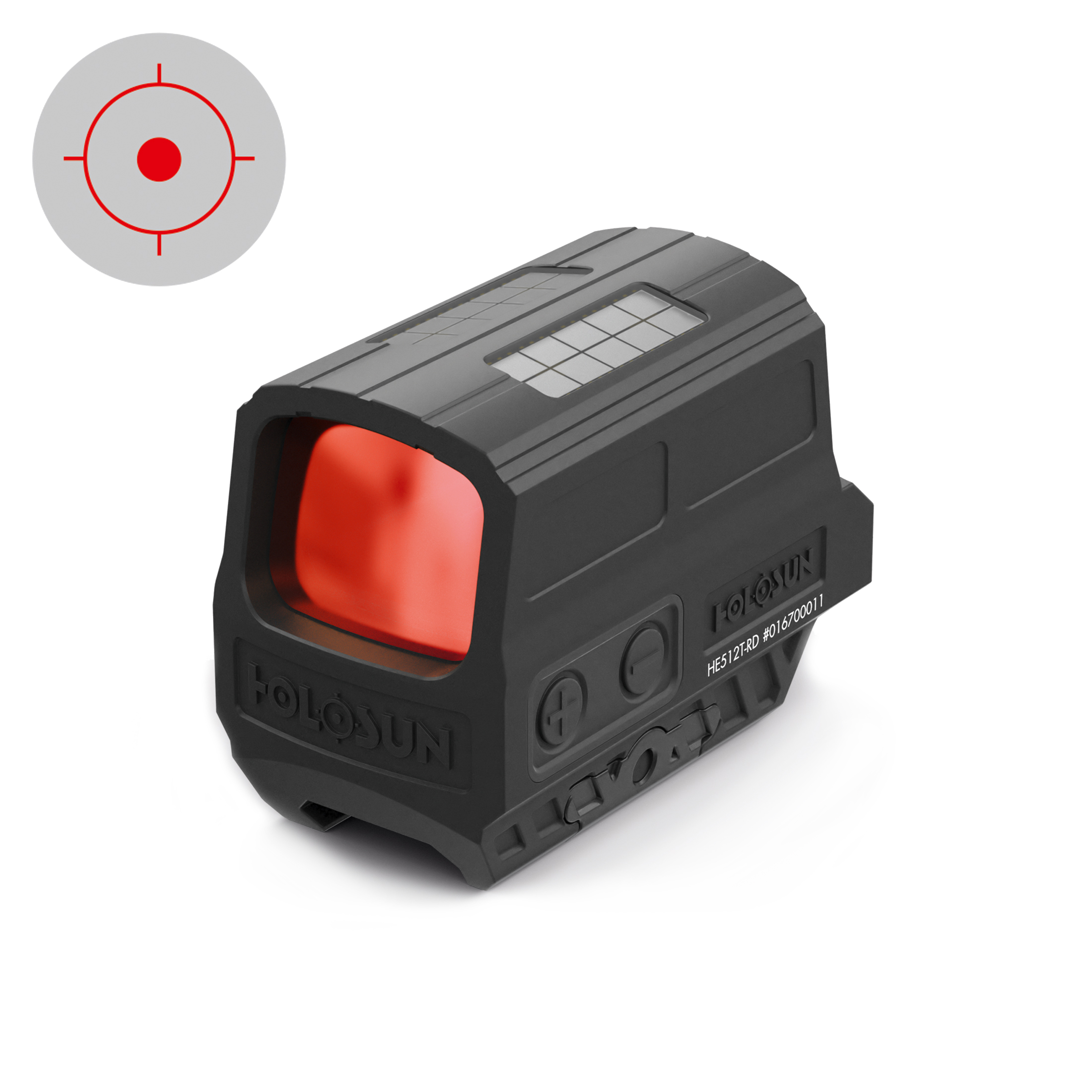 Holosun Classic Kreispunktvisier HS512C-RD (rot)*werksüberholtes Vorführmodell, es können Mon…