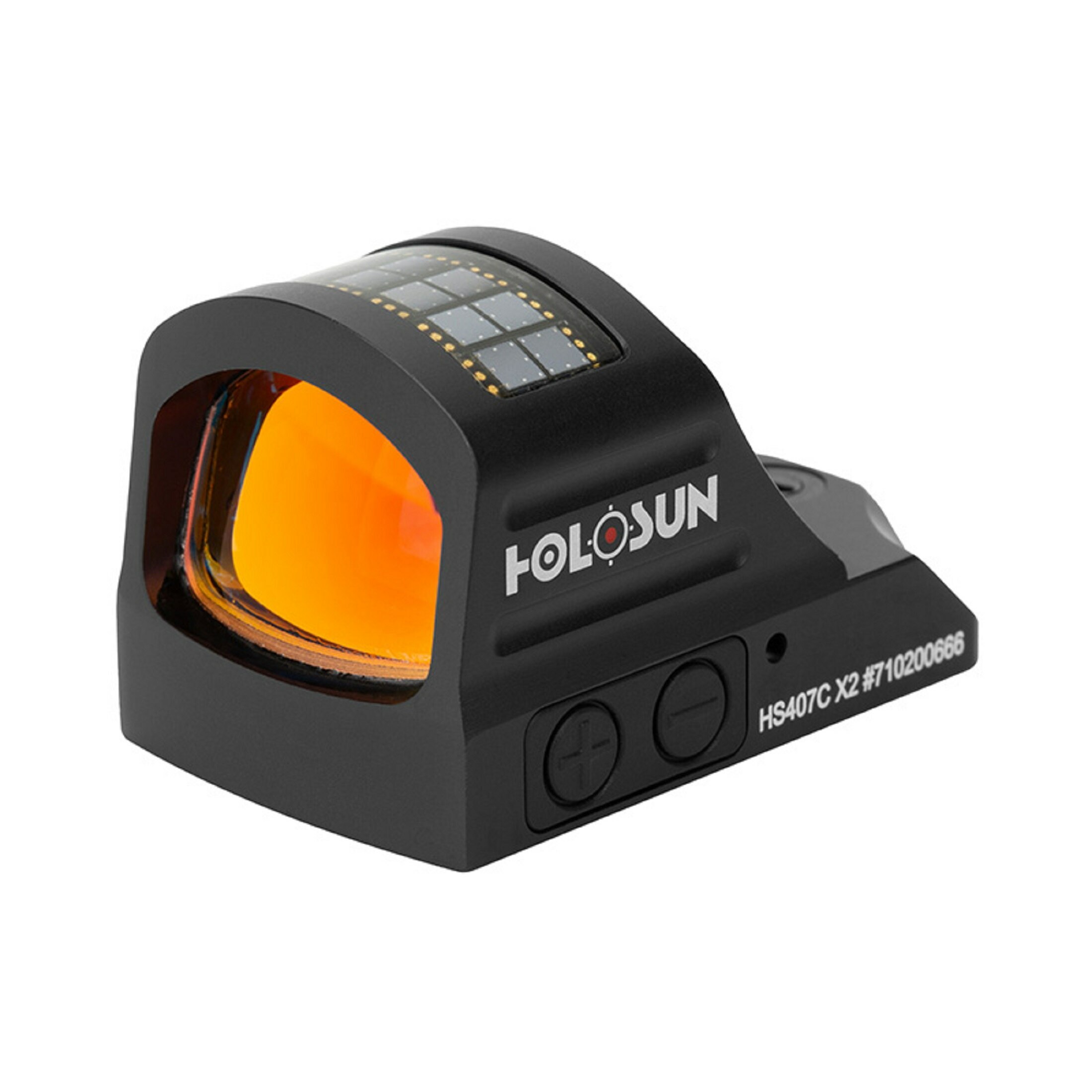 Holosun HS407C-X2 Offenes Reflex Rotpunktvisier + 2MOA Punkt Absehen,  Solarzelle, schwarz, *werksü…