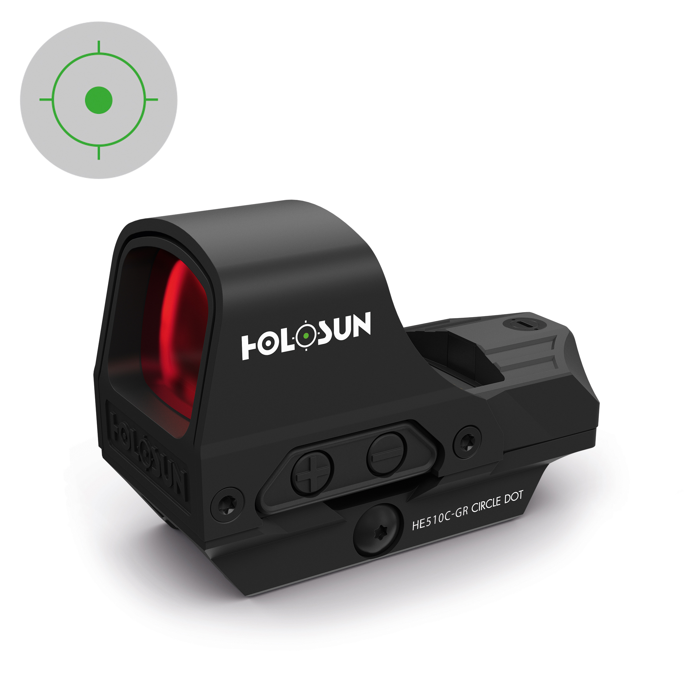 Werksüberholtes Holosun Kreispunktvisier HE510C-GR grün *werksüberholtes Vorführmodell, es können M…