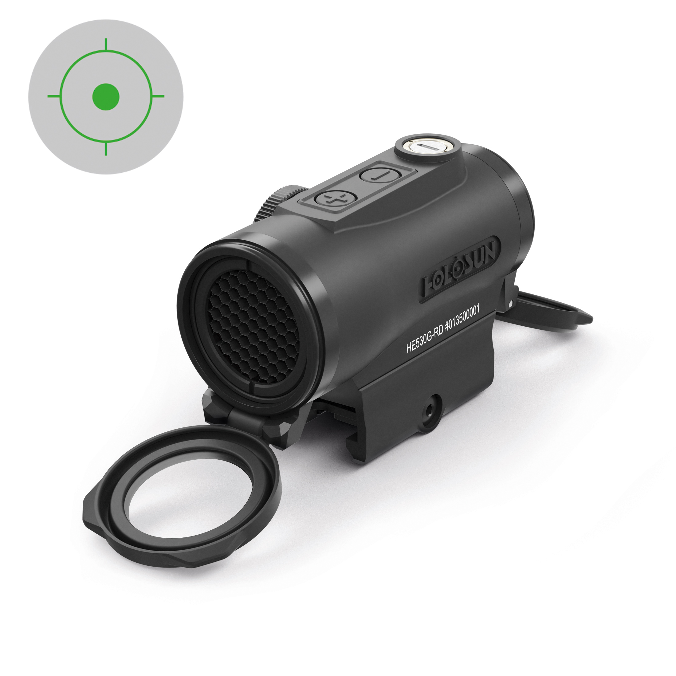 Werksüberholtes Holosun Kreispunktvisier grün HE530G-GR-RENEWED*werksüberholtes Vorführmodell…