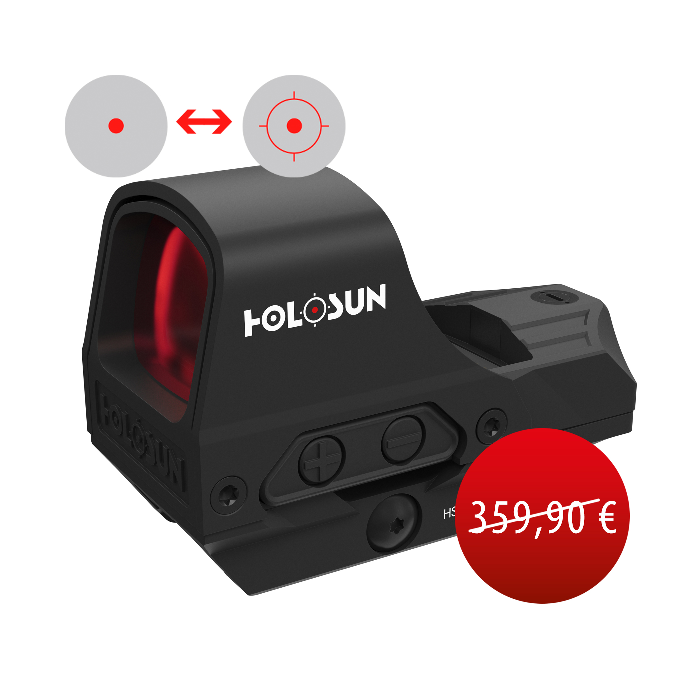 Werksüberholtes Holosun Kreispunktvisier HS510C rot*werksüberholtes Vorführmodell, es können…